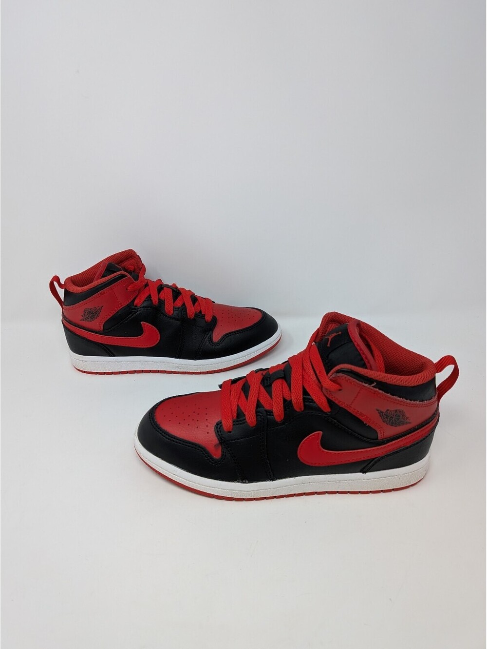 Nike Air Jordan 1 Mid Alternate Bred Preschool Shoes Size 3Y DQ8424-060